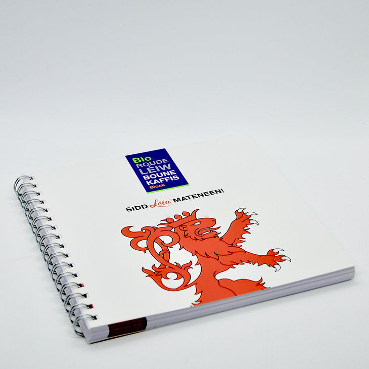 Notebook 'Roude Léiw Bounekaffi'