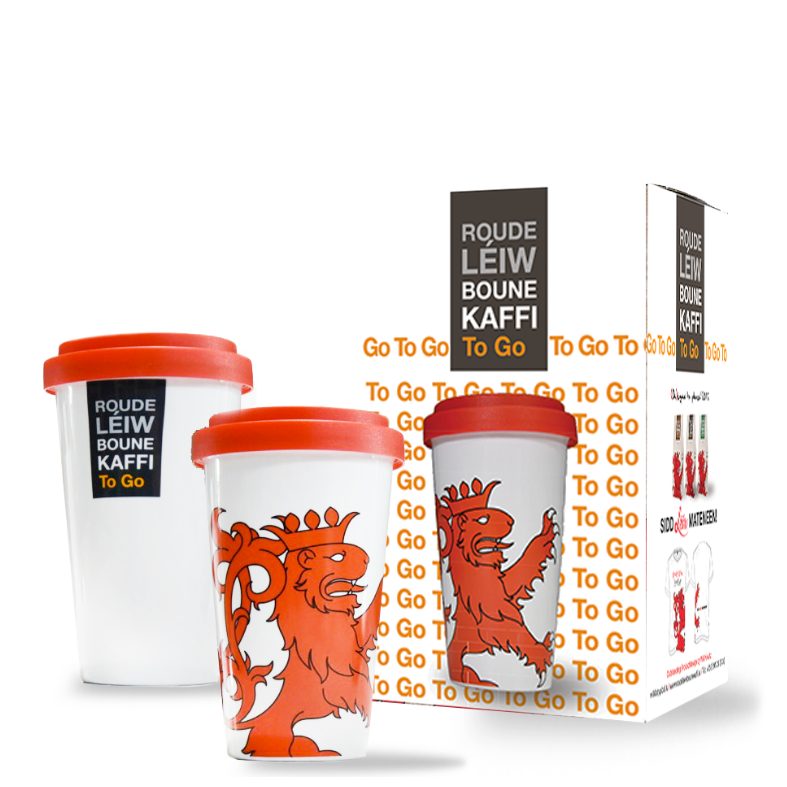 Travel Mug - Coffee to Go by Roude Léiw Bounekaffi